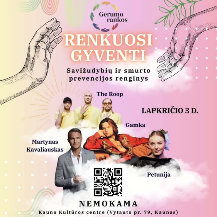 Savižudybių ir smurto prevencijos renginys „Renkuosi gyventi“