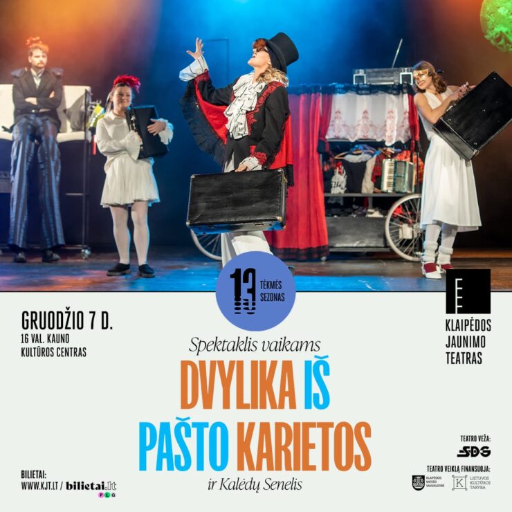 Spektaklis vaikams „Dvylika iš pašto karietos“