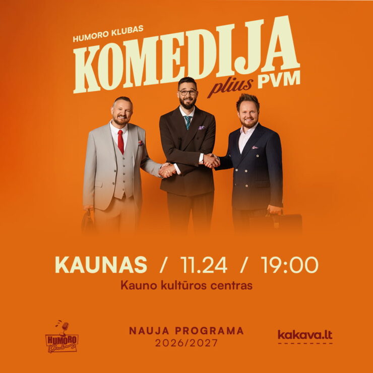 „Humoro klubas“ su programa „Komedija plius PVM“