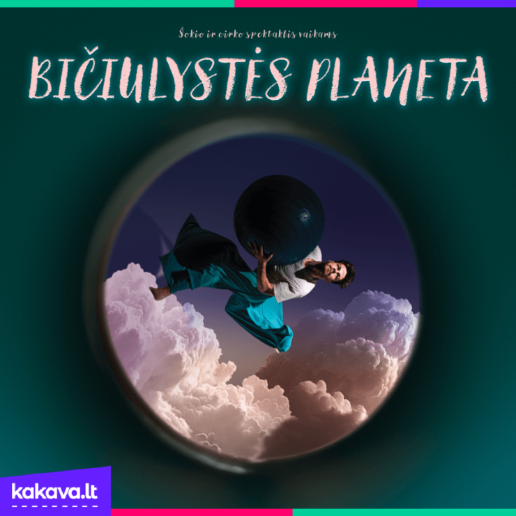 Šokio ir cirko spektaklis 3-5 m. vaikams „Bičiulystės planeta“